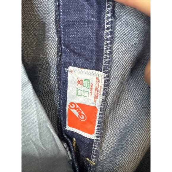 Vintage GWG Scrubbies Jeans Bootcut Men 36X34 Dark Blue Denim 1970s–80s NWT - Picture 5 of 6